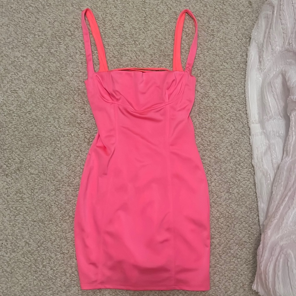 Lucy in the Sky bodycon pink mini dress